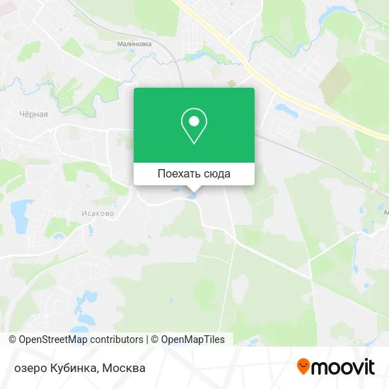 Карта озеро Кубинка