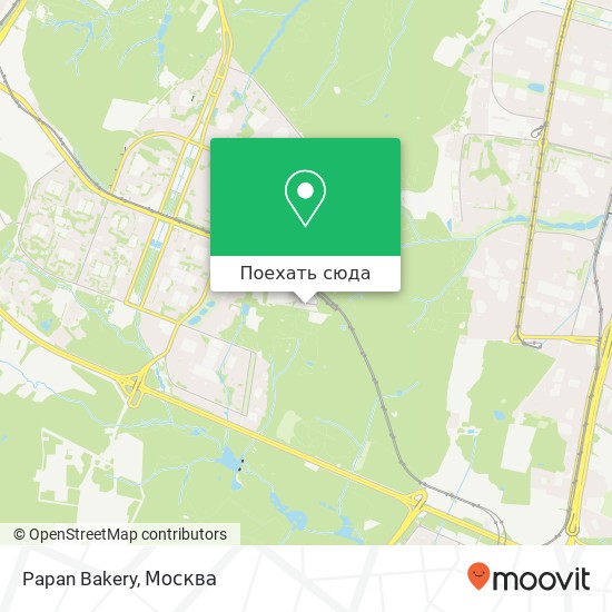 Карта Papan Bakery, Новоясеневский тупик Москва 117463