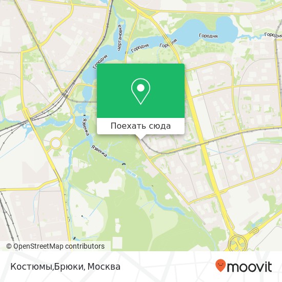 Карта Костюмы,Брюки, Москва 115551