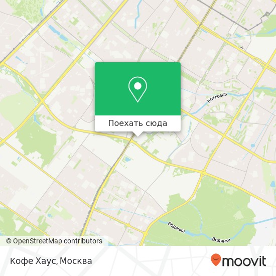 Карта Kофе Хаус, Москва 117420