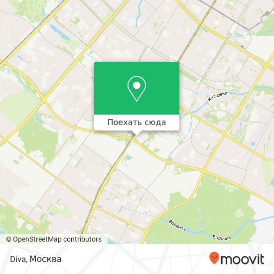 Карта Diva, Профсоюзная улица Москва 117420