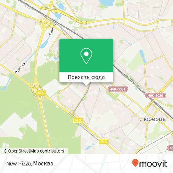 Карта New Pizza, Москва 109156