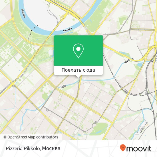 Карта Pizzeria Pikkolo, Москва 117036