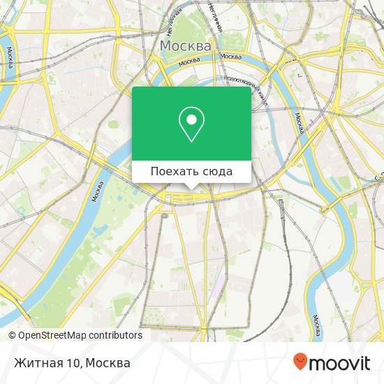 Карта Житная 10, Москва 119049