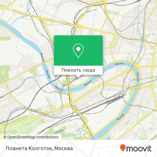 Карта Планета Колготок, Москва 123317