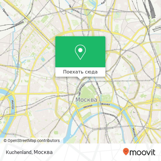 Карта Kuchenland, Тверская улица Москва