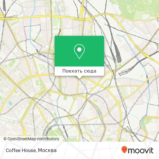 Карта Coffee House, Панкратьевский переулок Москва 107045