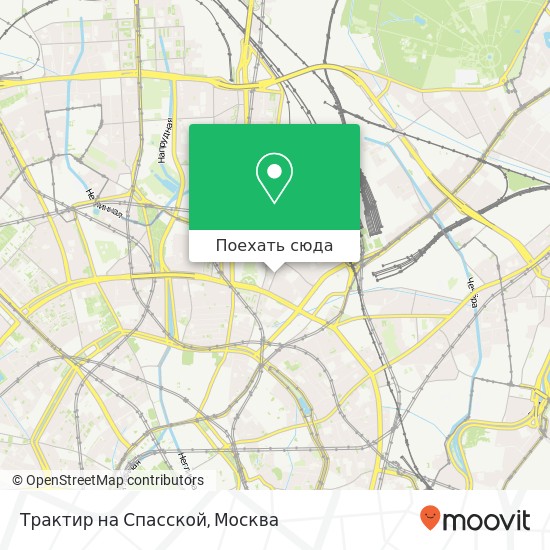 Карта Трактир на Спасской, Большая Спасская улица, 11 Москва 107078