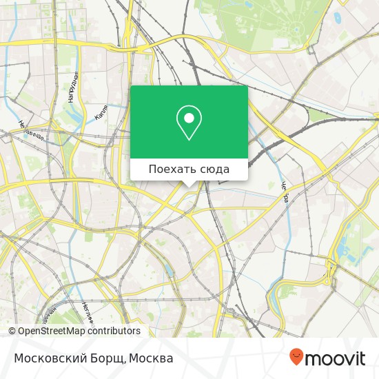 Карта Московский Борщ, Москва 107078