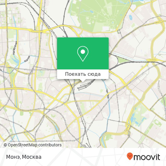 Карта Монэ, Комсомольская площадь Москва 107140