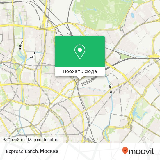 Карта Express Lanch, Комсомольская площадь Москва 107140