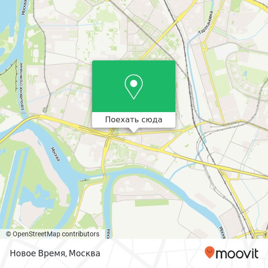 Карта Новое Время, проспект Маршала Жукова, 23 Москва 123423