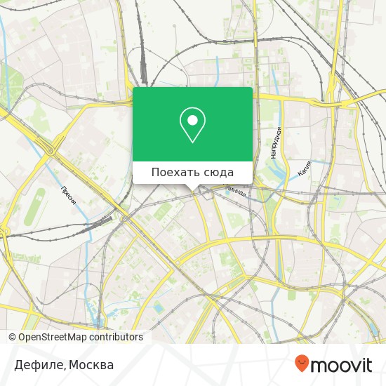 Карта Дефиле, Новослободская улица Москва 127055