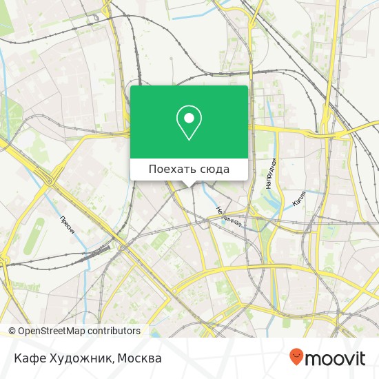 Карта Кафе Художник, улица Палиха, 14 / 33 str 2 Москва 127055