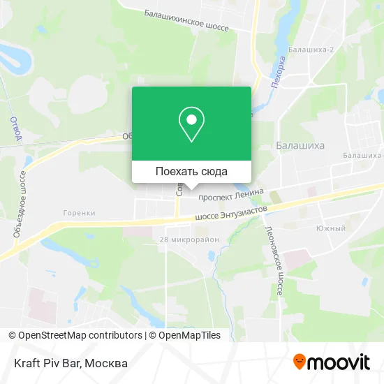 Карта Kraft Piv Bar