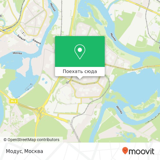 Карта Модус, Таллинская улица Москва 123458