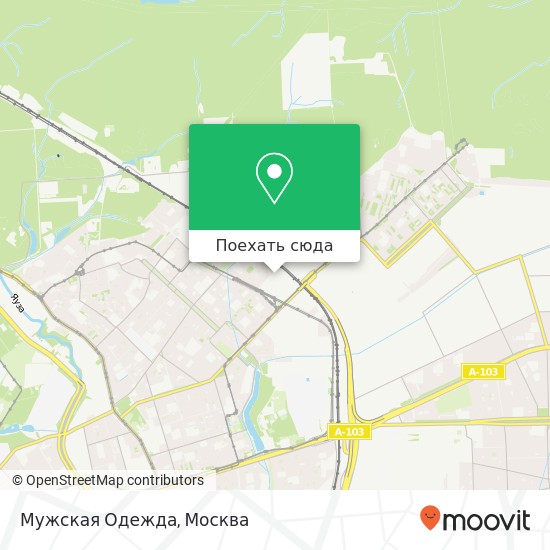 Карта Мужская Одежда, Ивантеевская улица Москва 107150