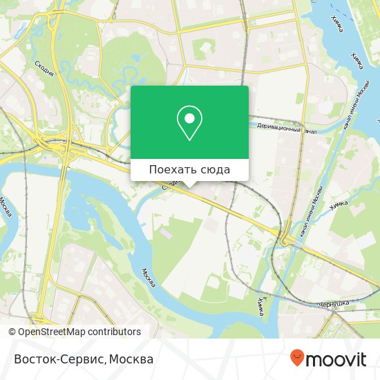 Карта Восток-Сервис, Москва 125371