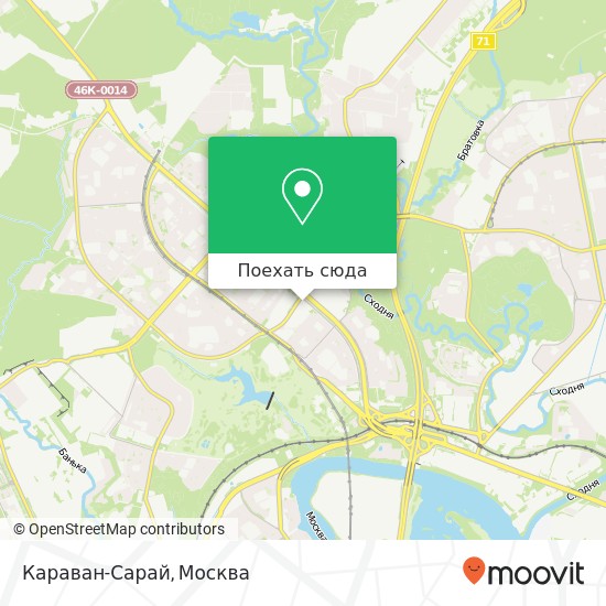 Карта Караван-Сарай, Пятницкое шоссе, 17 Москва 125464