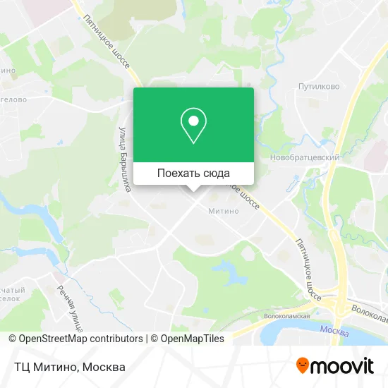 Карта ТЦ Митино