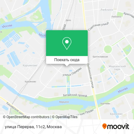Карта улица Перерва, 11с2