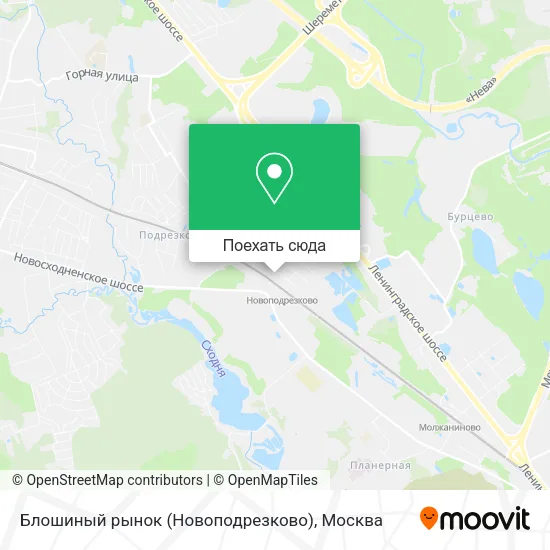 Карта Блошиный рынок (Новоподрезково)