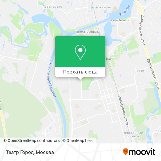 Карта Театр Город