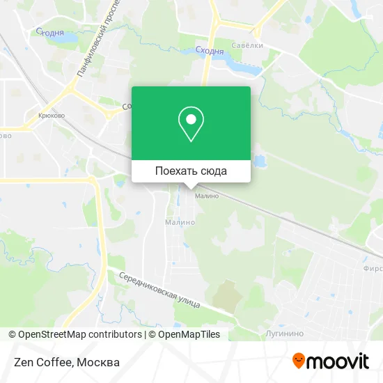 Карта Zen Coffee