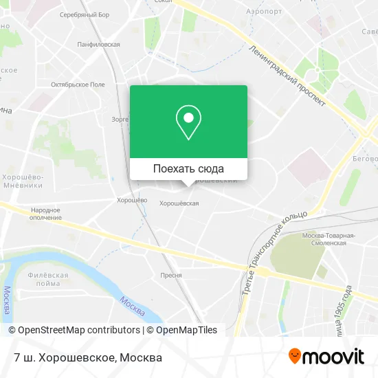 Карта 7 ш. Хорошевское
