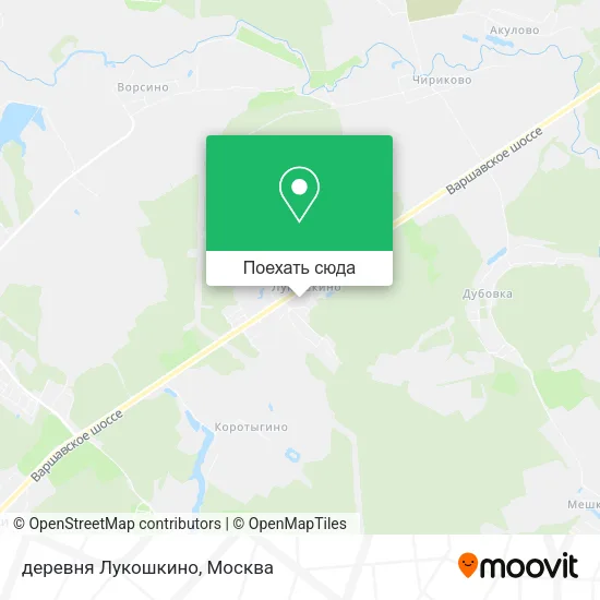 Карта деревня Лукошкино