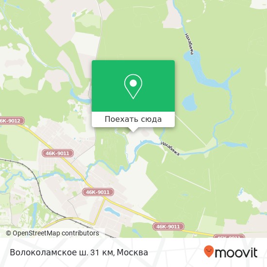 Карта Волоколамское ш. 31 км