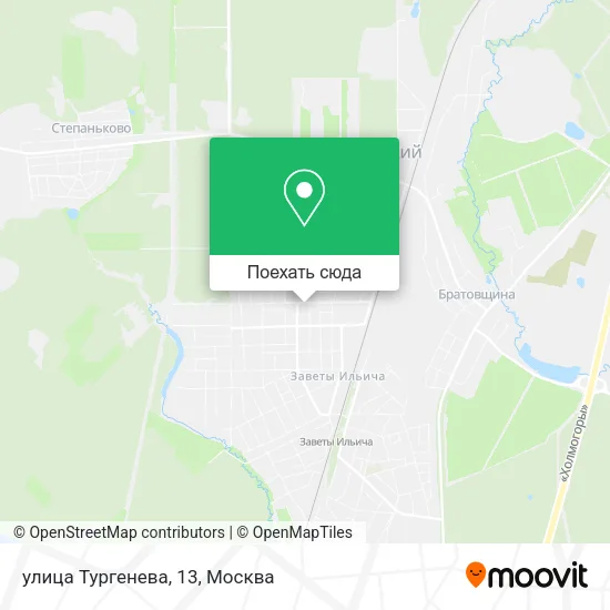Карта улица Тургенева, 13