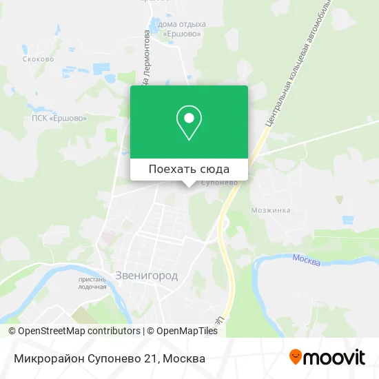 Карта Микрорайон Супонево 21