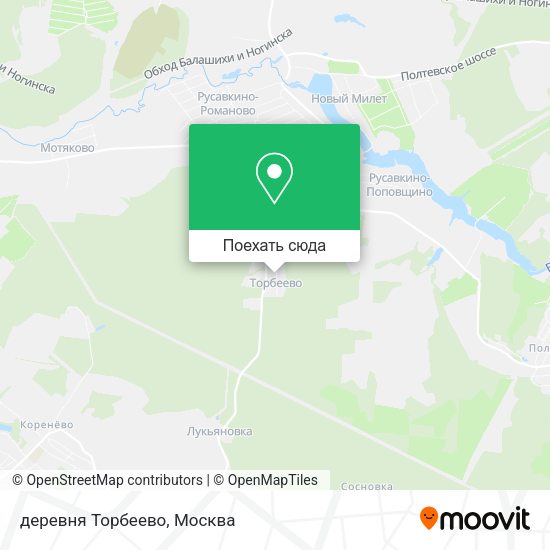 Карта деревня Торбеево