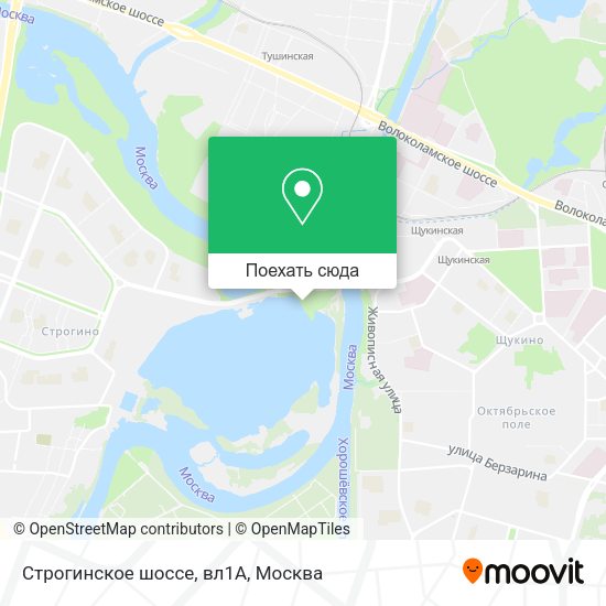 Карта Строгинское шоссе, вл1А
