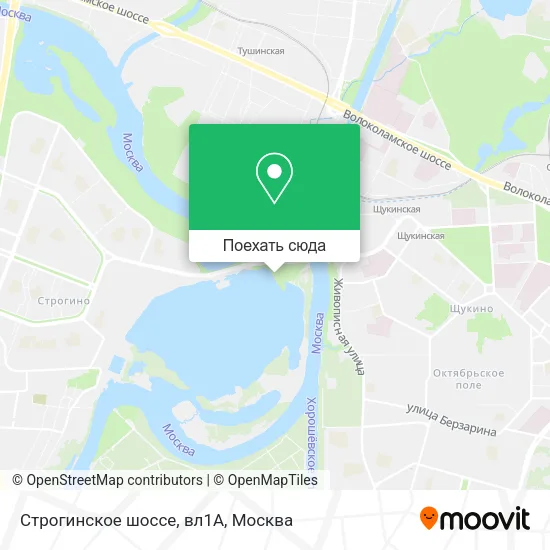 Карта Строгинское шоссе, вл1А
