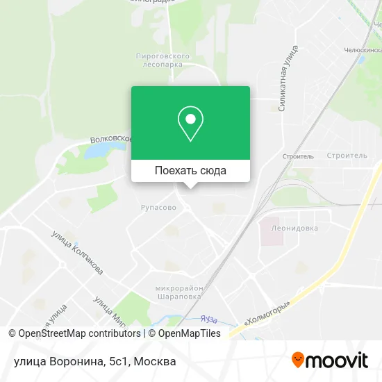 Карта улица Воронина, 5с1