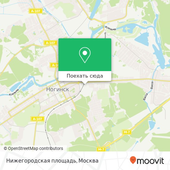 Карта Нижегородская площадь