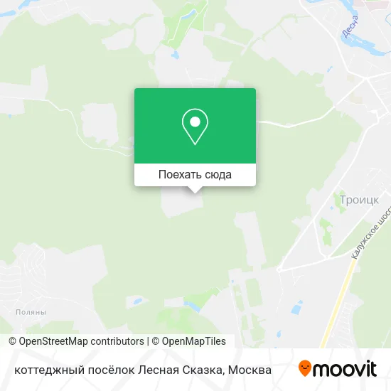 Карта коттеджный посёлок Лесная Сказка