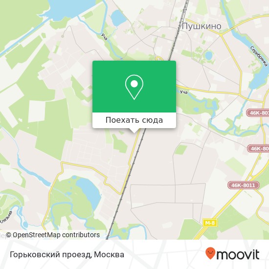 Карта Горьковский проезд