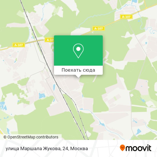 Карта улица Маршала Жукова, 24