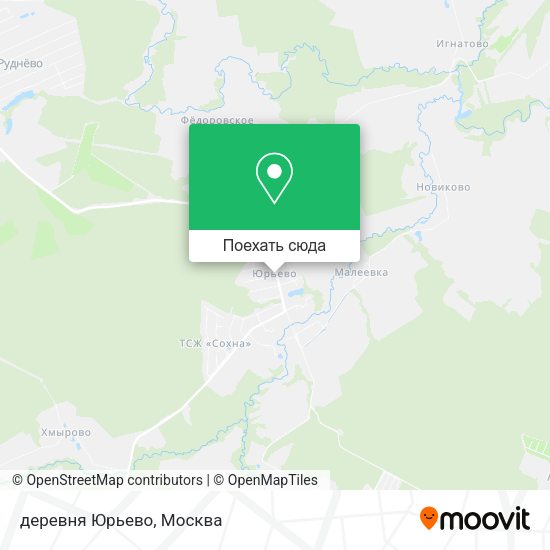 Карта деревня Юрьево