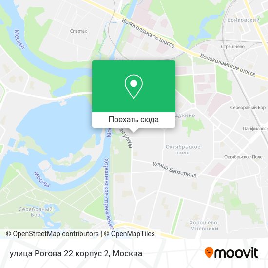Карта улица Рогова 22 корпус 2