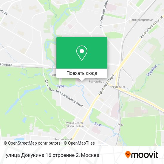 Карта улица Докукина 16 строение 2