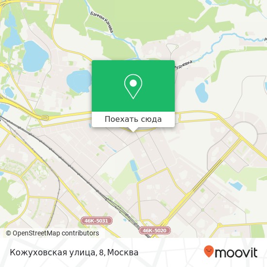 Карта Кожуховская улица, 8
