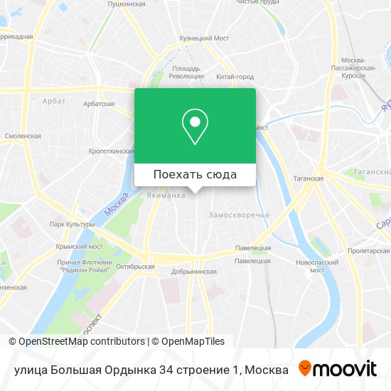 Большая ордынка москва карта