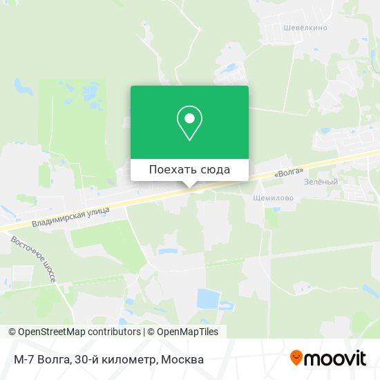 Карта М-7 Волга, 30-й километр