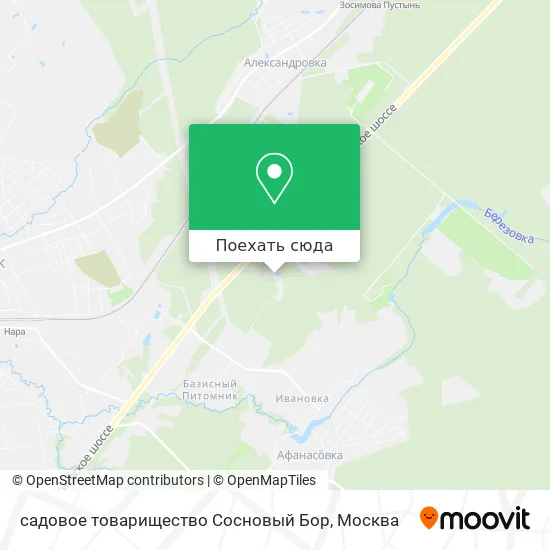 Карта садовое товарищество Сосновый Бор