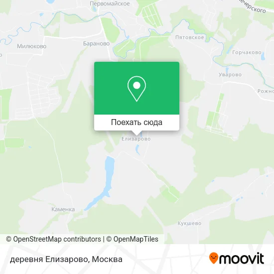 Карта деревня Елизарово