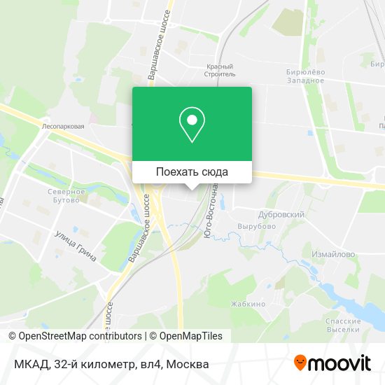 Карта МКАД, 32-й километр, вл4